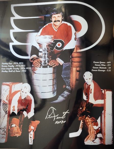 Bernie Parent Signed Philly Flyers 16x20 Photo NHL Top 100 & HOF 84 –