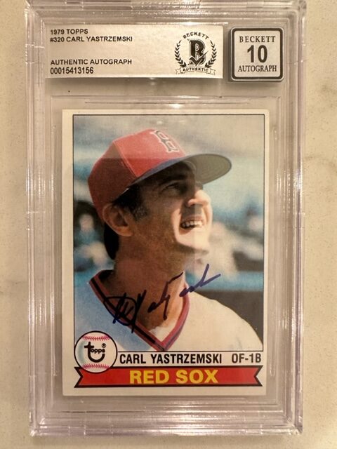 Carl Yastrzemski Autographed Signed Boston Red Sox Framed 