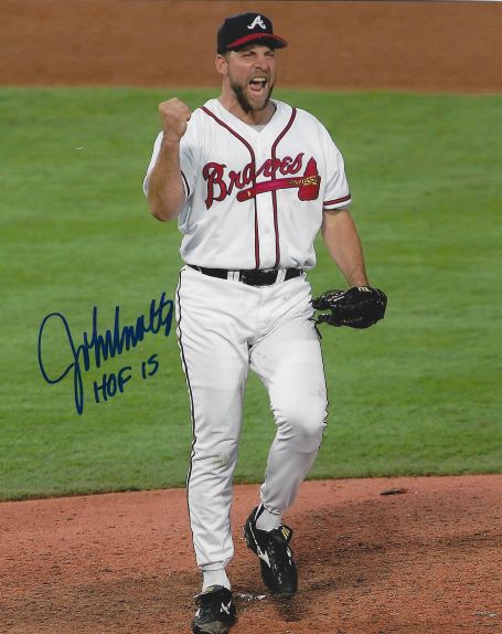 John Smoltz Autographed Baseball Atlanta Braves HOF 15