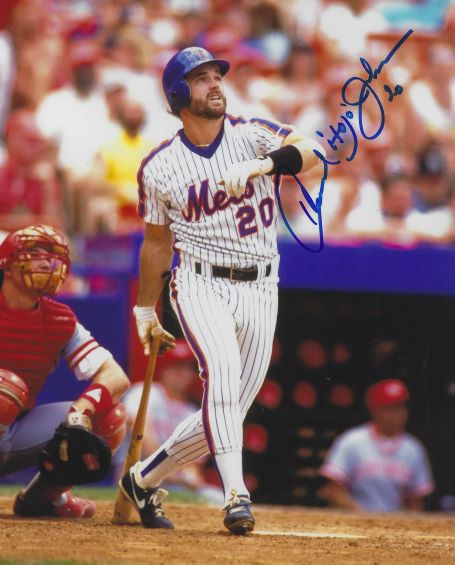  Autographed Howard Johnson New York Mets Photo