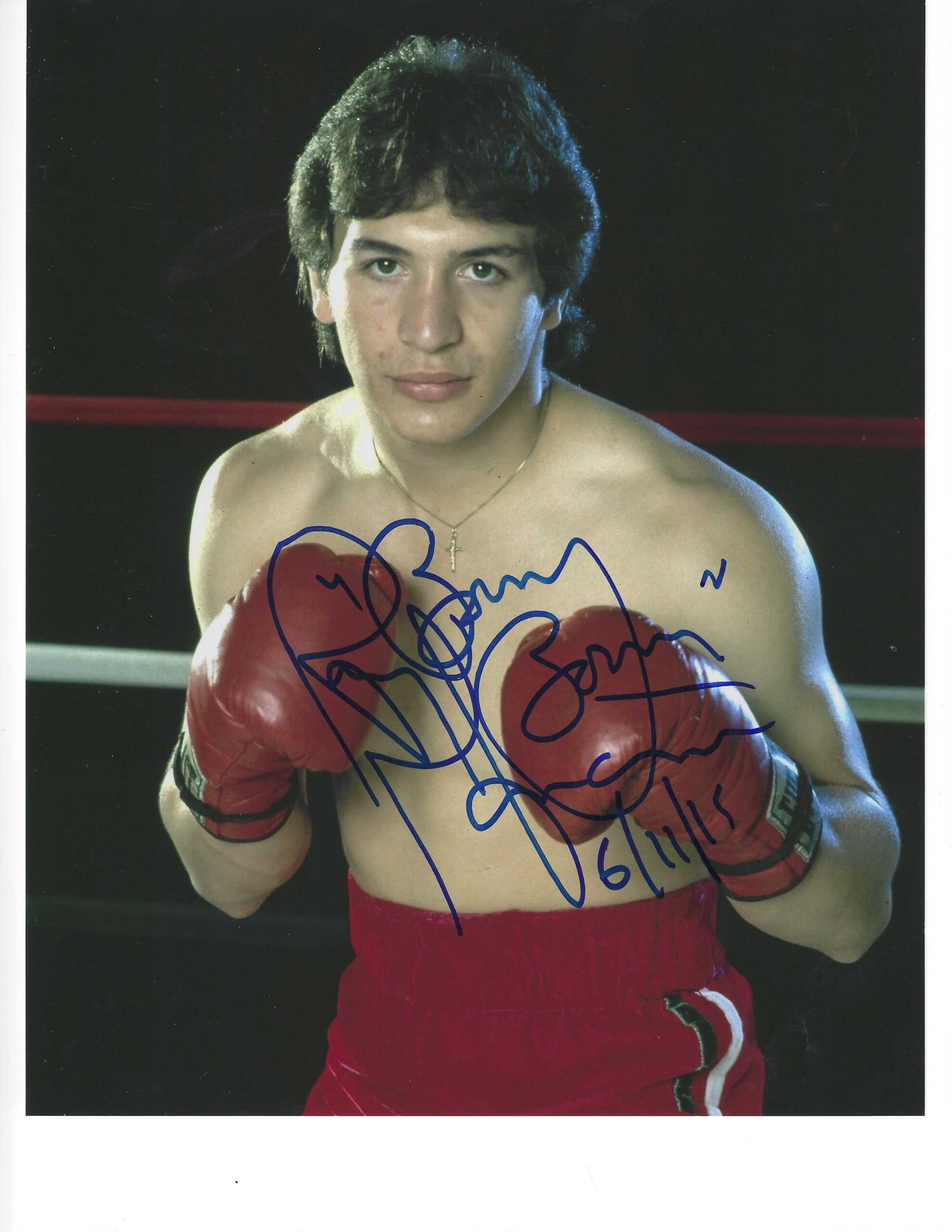 Ray Mancini Autographed Picture - Boom Boom 8x10