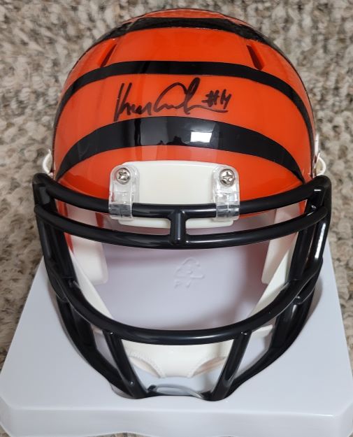 Autographed KEN ANDERSON Cincinnati Bengals Mini helmet - Main Line  Autographs