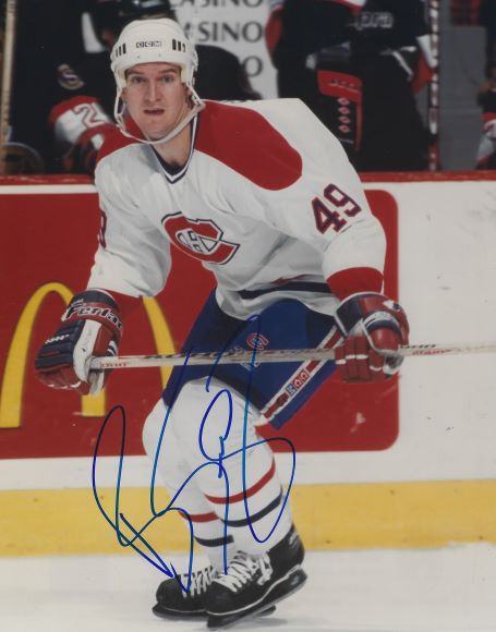 Autographed BRIAN SAVAGE 8X10 Montreal Canadiens Photo - Main Line ...