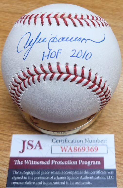 Andre Dawson Authentic Signed Baseball Autographed JSA.