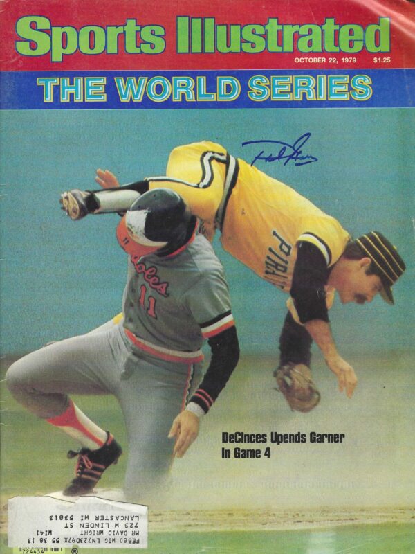 Autographed PHIL GARNER Pittsburgh Pirates Sports Illustrated Magazine 10/22/1979