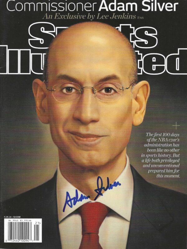 Autographed Adam Silver NBA Sports Illustrated Magazine 5/26/2014