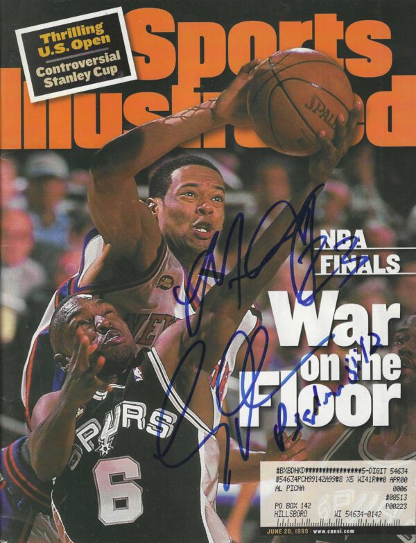 Autographed  Marcus Camby & Avery Johnson Sports Illustrated Magazine 6/28/1999