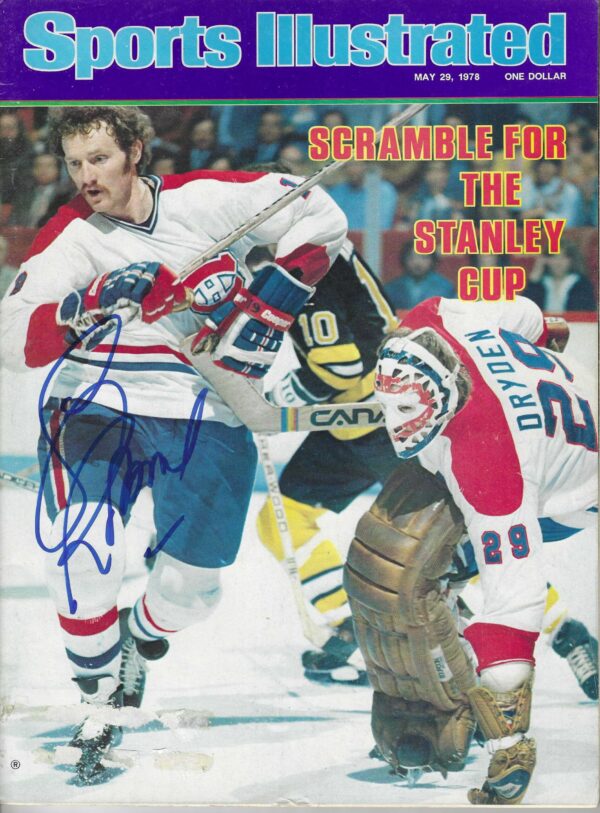 Autographed Larry Robinson Montreal Canadiens Sports Illustrated Magazine 5/29/1978