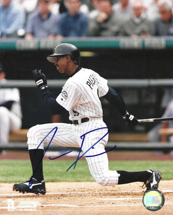 AUTOGRAPHED JUAN PIERRE 8X10 Colorado Rockies Photo