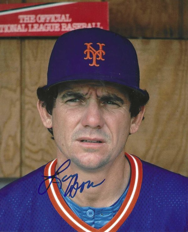 AUTOGRAPHED LARRY BOWA 8x10 New York Mets Photo