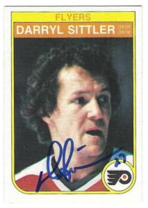 Autographed DARRYL SITTLER Philadelphia Flyers 1982-83 O-Pee-Chee Card ...