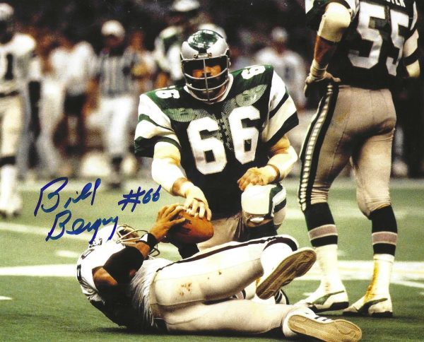 Autographed BILL BERGEY 8X10 Philadelphia Eagles Photo