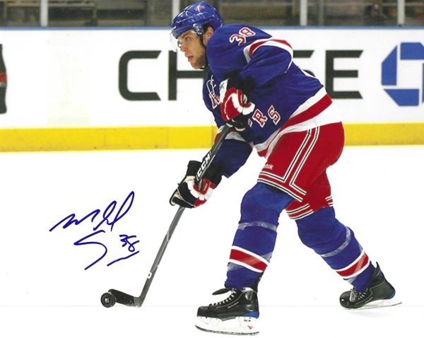 Autographed MICHAEL SAUER 8X10 New York Rangers Photo