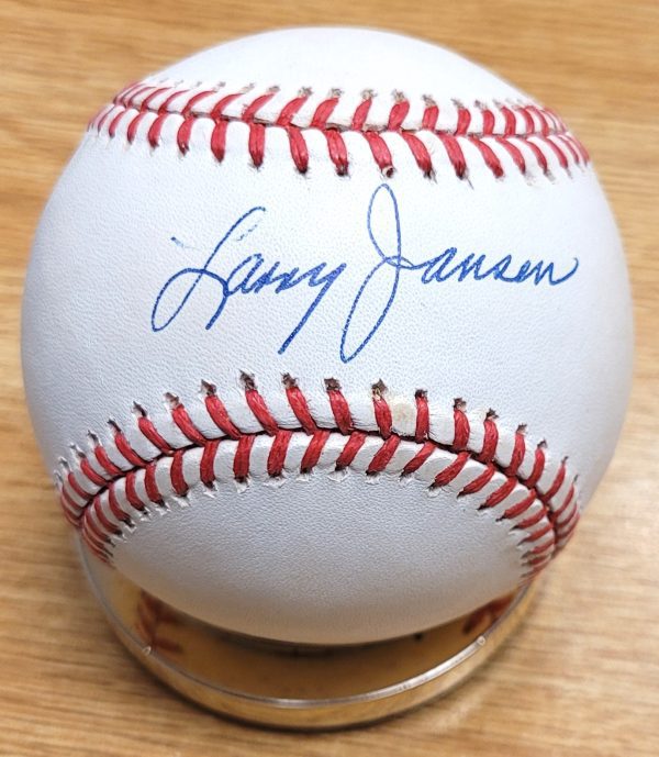 LARRY JANSEN Autographed Official National League Baseball