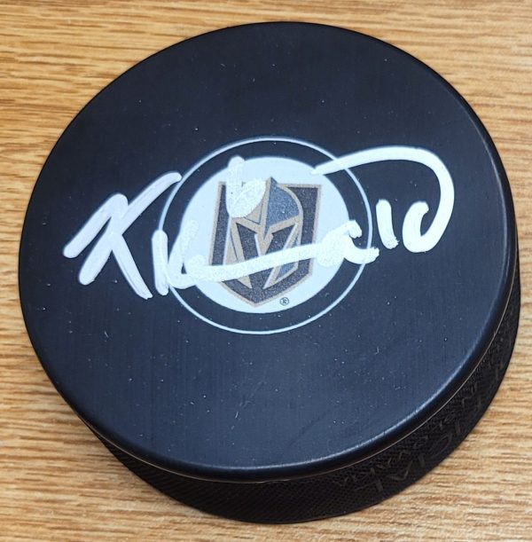 Autographed KAEDEN KORCZAK Vegas Golden Knights Hockey Puck