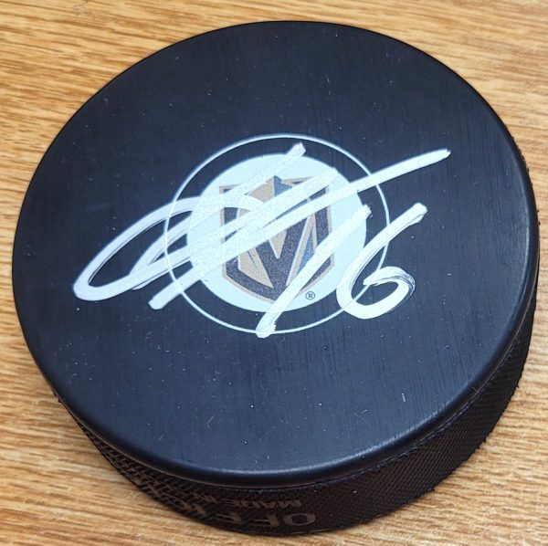 Autographed PAVEL DOROFEYEV Vegas Golden Knights Hockey Puck