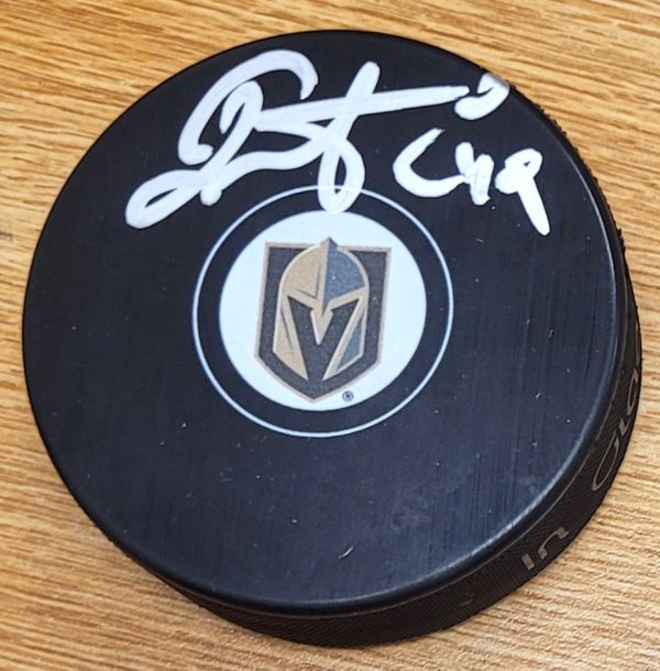 Autographed IVAN BARBASHEV Vegas Golden Knights Hockey Puck