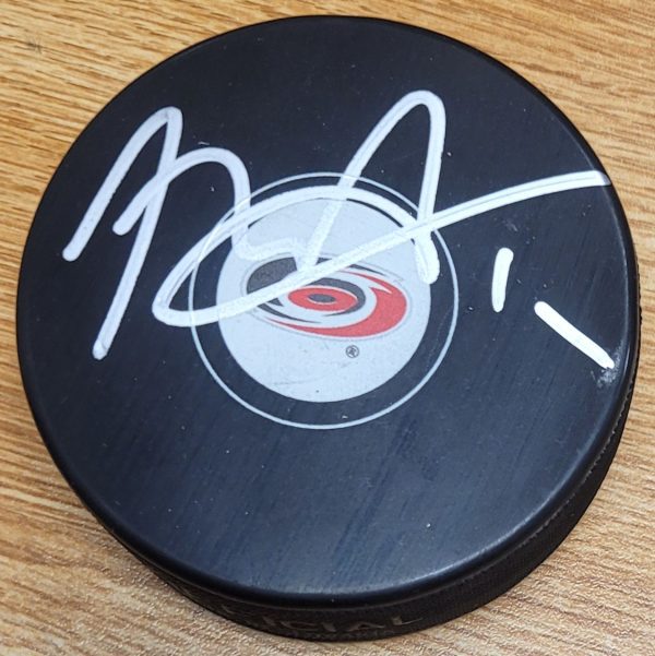 Autographed ROD BRIND'AMOUR Carolina Hurricanes Hockey Puck