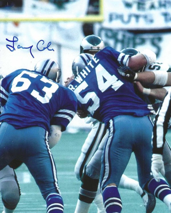 Autographed LARRY COLE 8x10 Dallas Cowboys Photo