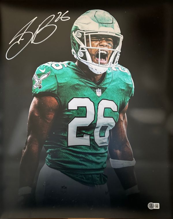 Autographed Saquon Barkley Philadelphia Eagles 16x20 Photo -Beckett Witness