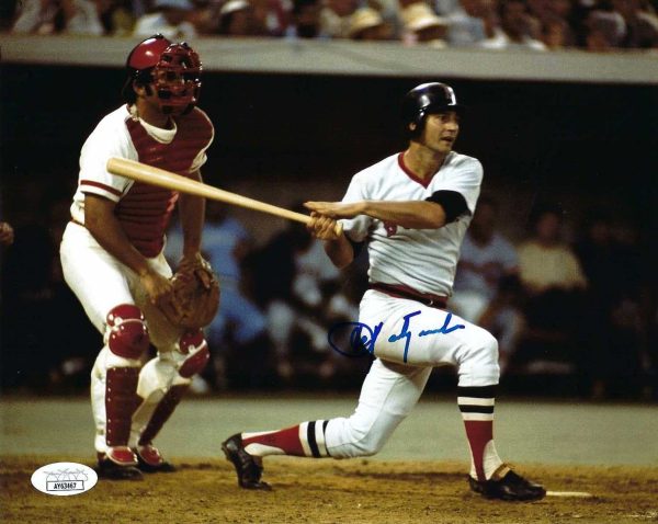 Autographed CARL YASTRZEMSKI 8X10 Boston Red Sox JSA COA