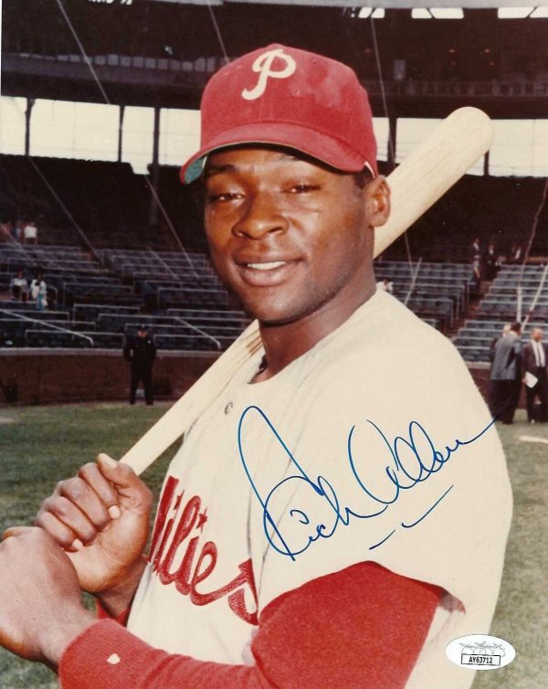 AUTOGRAPHED DICK ALLEN 8x10 Philadelphia Phillies Photo w/ JSA COA