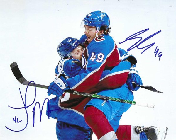 Autographed JOSH MANSON and SAMUEL GIRARD 8x10 Colorado Avalanche Photo