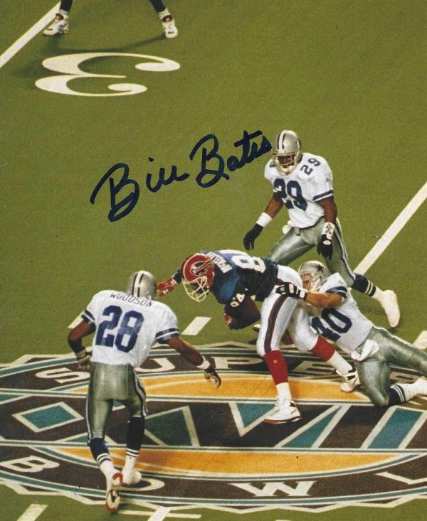 Autographed Bill Bates Dallas Cowboys 8x10 photo