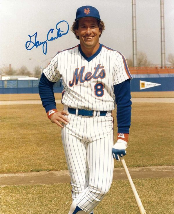 Autographed GARY CARTER 8X10 New York Mets photo