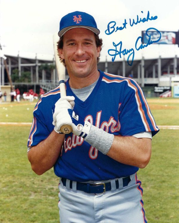 Autographed GARY CARTER 8X10 New York Mets photo