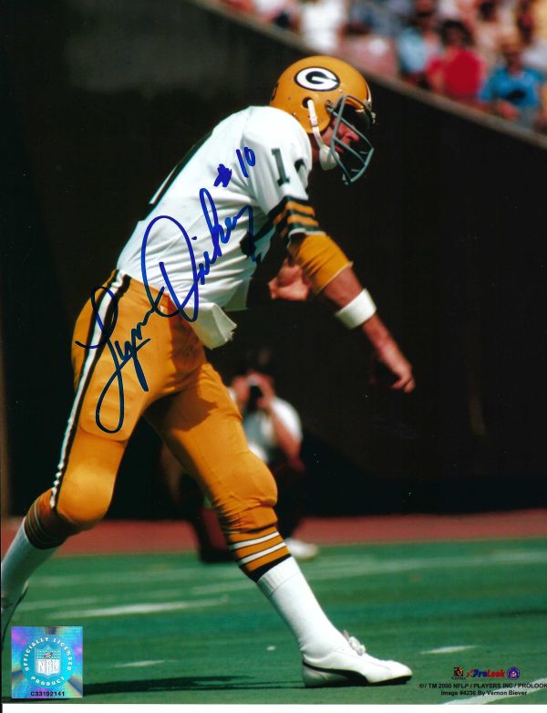 Autographed LYNN DICKEY 8X10 Green Bay Packers Photo