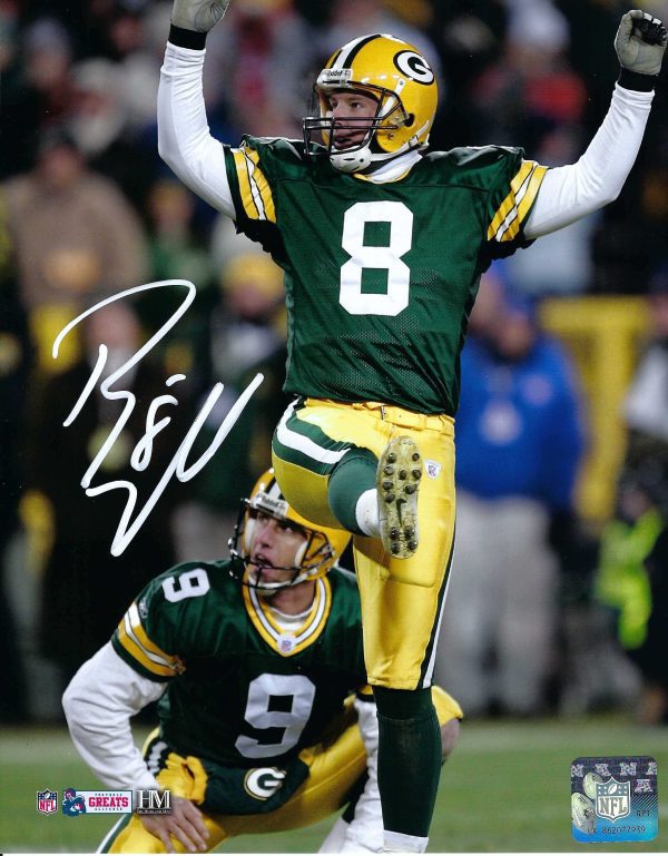 Autographed Ryan Longwell 8X10 Green Bay Packers Photo