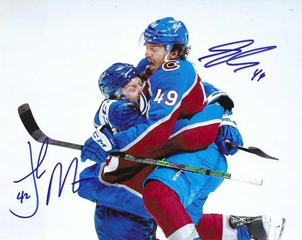 Autographed JOSH MANSON and SAMUEL GIRARD 8x10 Colorado Avalanche Photo