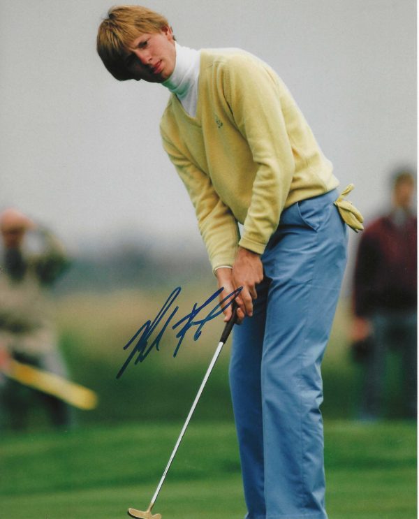 Autographed BRAD FAXON 8X10 PGA Tour Golf Photo