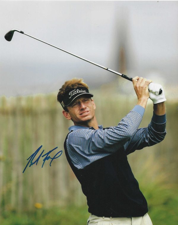 Autographed BRAD FAXON 8X10 PGA Tour Golf Photo