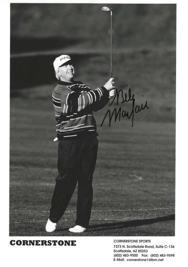 Autographed BILLY MAYFAIR 8X10 PGA Tour Golf Photo