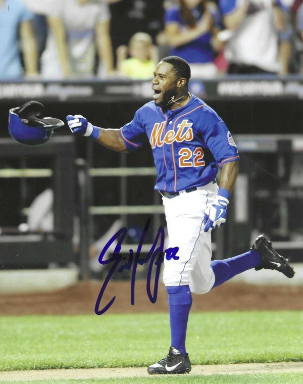 AUTOGRAPHED ERIC YOUNG JR 8X10 New York Mets photo