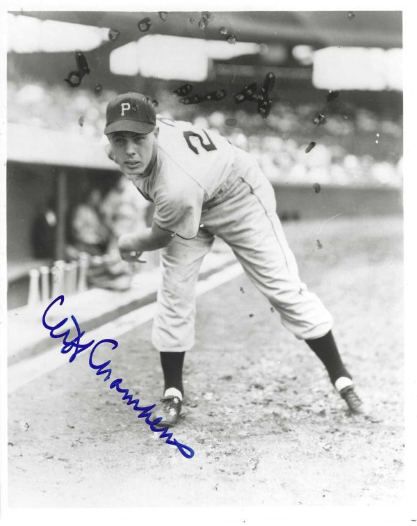 AUTOGRAPHED CLIFF CHAMBERS 8x10 Pittsburgh Pirates Photo