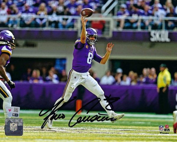 Autographed Kirk Cousins  8X10 Minnesota Vikings Photo -w/ Fanatics COA