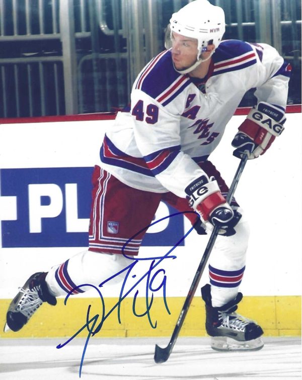 Autographed DAN FRITSCHE 8X10 New York Rangers Photo