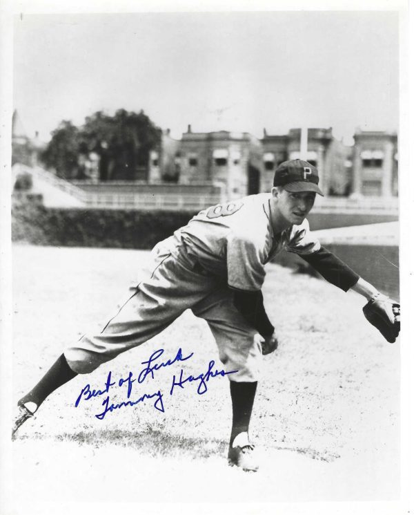 AUTOGRAPHED TOMMY HUGHES 8x10 Philadelphia Phillies photo