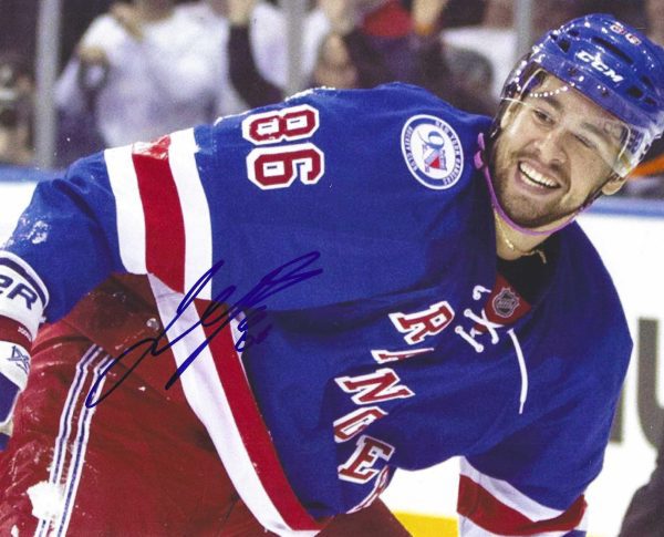 Autographed JOSH JOORIS 8X10 New York Rangers Photo