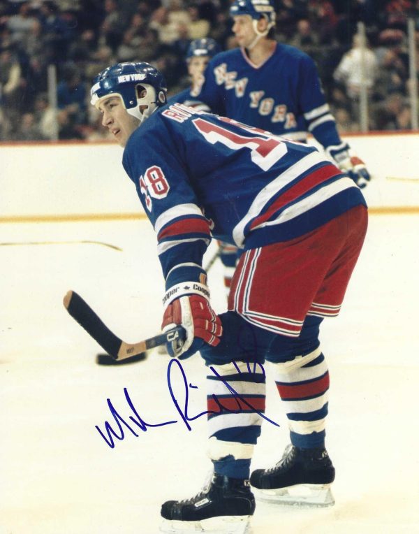 Autographed MIKE RIDLEY  8X10 New York Rangers Photo