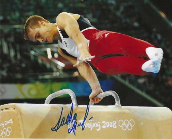 Autographed Alexander "Sasha" Artemev 8x10 Photo - Olympic Gymnast