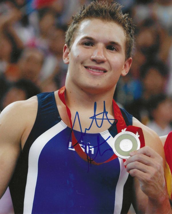 Autographed JONATHAN HORTON 8x10 Photo - Olympic Gymnast