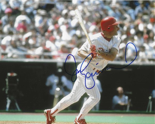 AUTOGRAPHED JIM EISENREICH 8X10 Philadelphia Phillies Photo