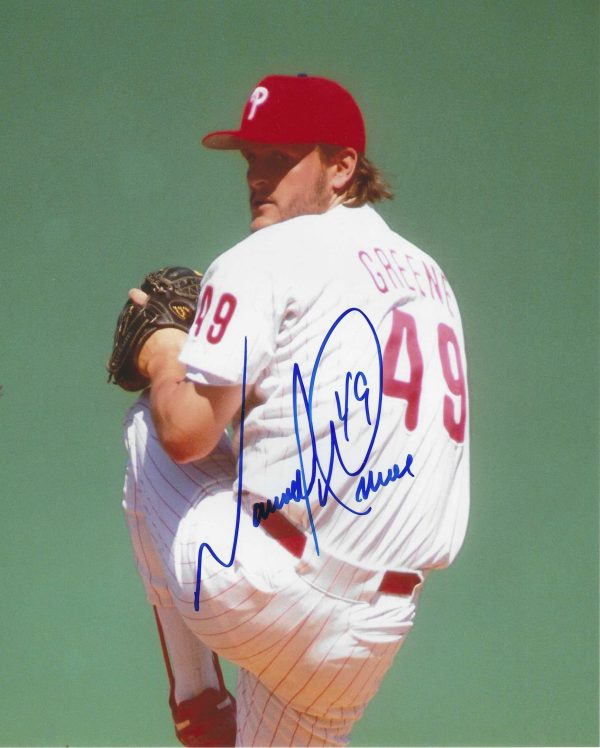 AUTOGRAPHED Tommy Greene 8x10 Philadelphia Phillies Photo