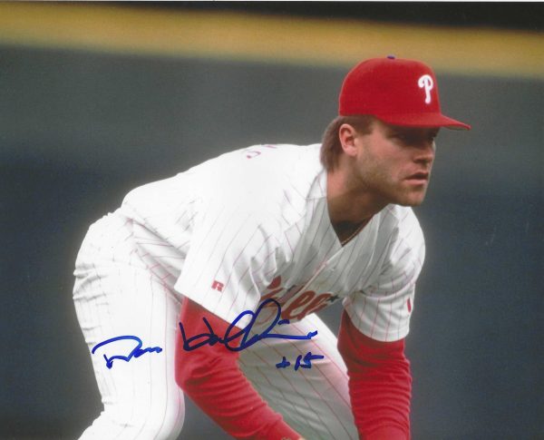 AUTOGRAPHED Dave Hollins Philadelphia Phillies 8x10 Photo