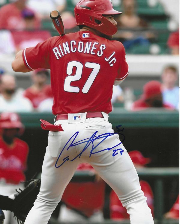 Autographed GABRIEL RINCONES 8X10 Philadelphia Phillies Photo