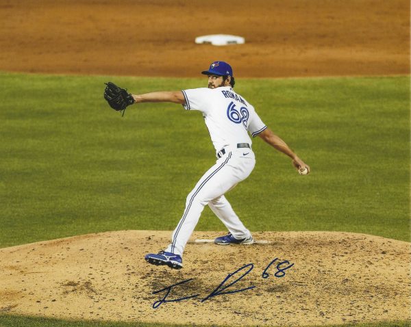 Autographed JORDAN ROMANO 8X10 Toronto Blue Jays Photo